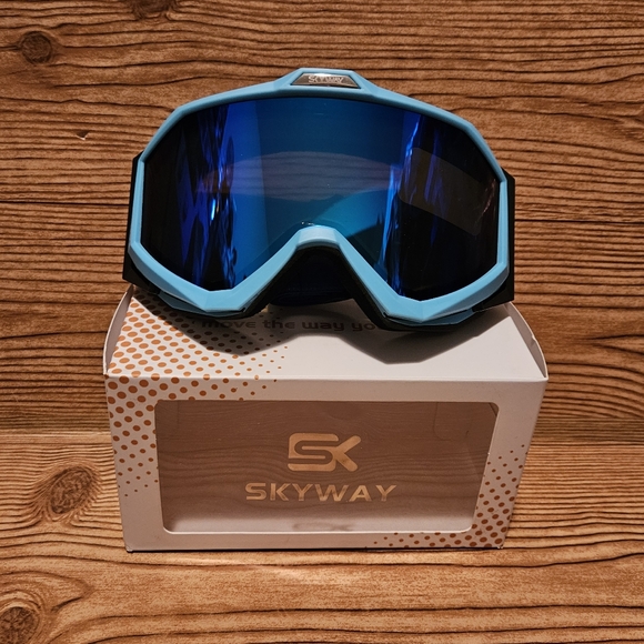 Skyway Snowboard Ski Goggles Blue - Picture 2 of 9